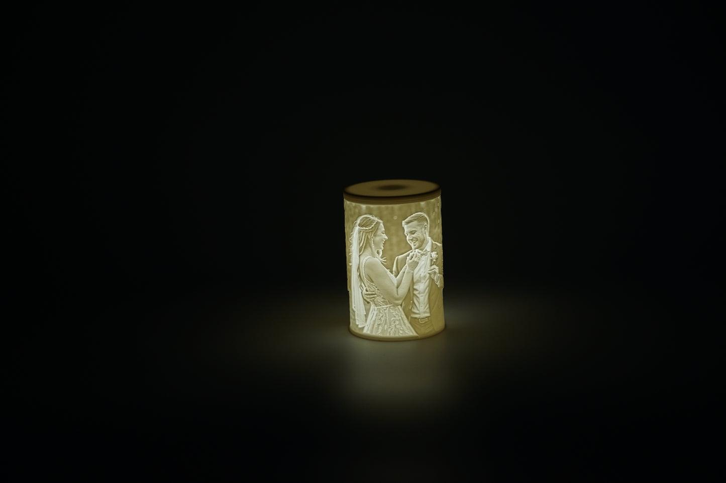 Individuelle Lithophanie – 3D-gedrucktes Windlicht mit LED-Beleuchtung